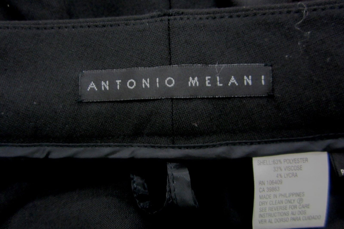 *NWOT*  Women’s Antonio Melani Black Dress Pants Size 14 x L32"