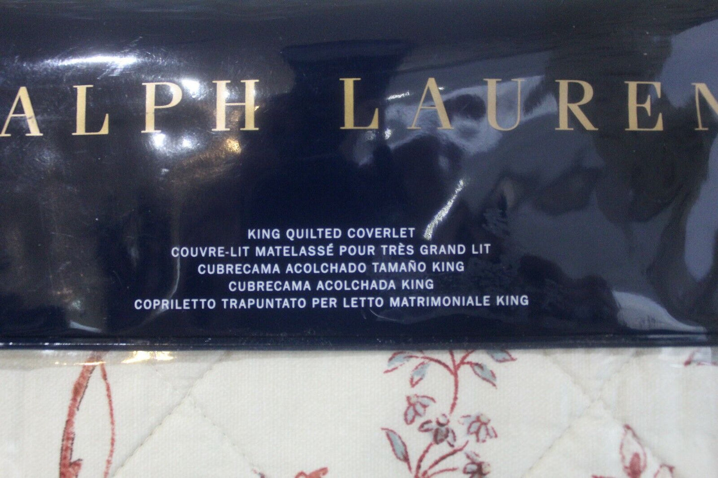 **NWT* $500. Ralph Lauren Islesboro Kailie Floral King Quilted Coverlet 110"x96"