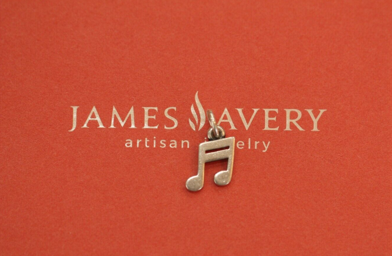 James Avery Two Note Charm - Sterling Silver 925