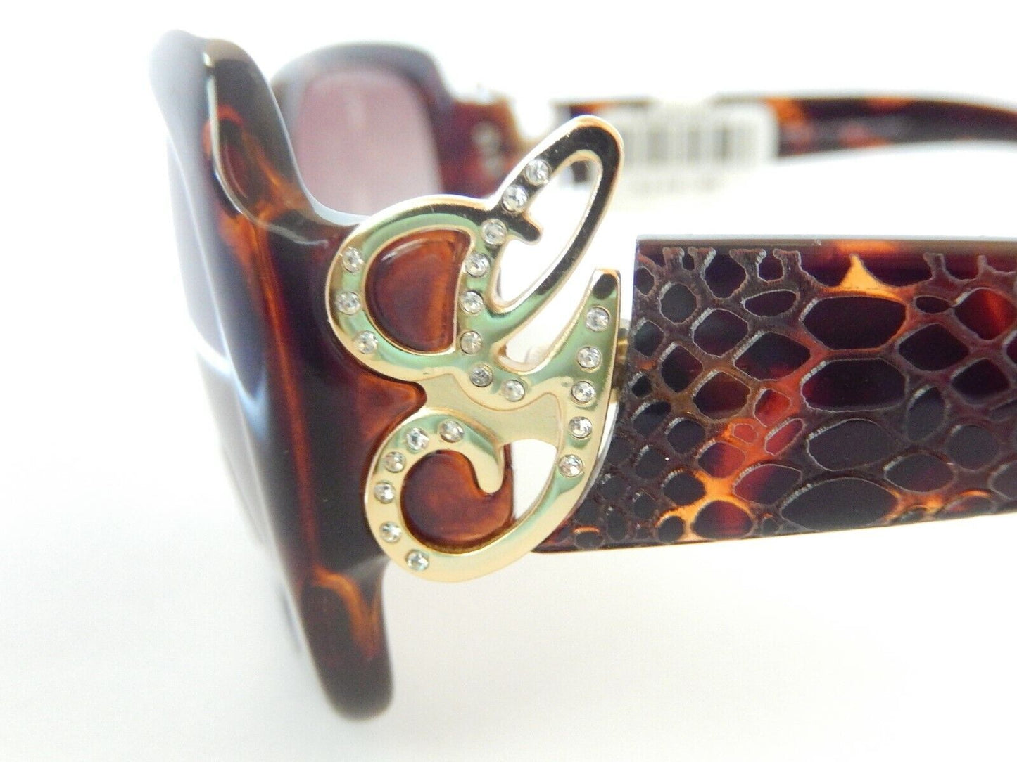NEW $179 Authentic Guess GU 7245 TO-34 Tortoise Snake Skin Style Sunglasses