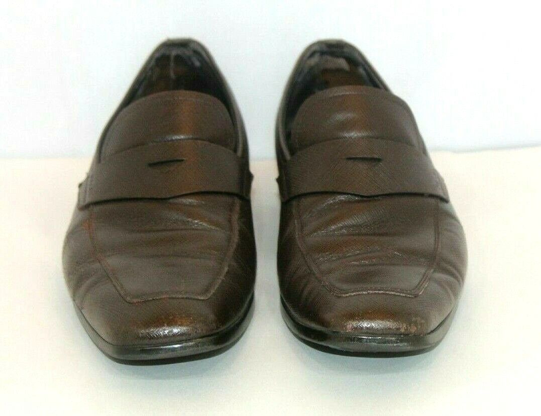 PRADA CALZATURE UOMO 2DC127 Chocolate Brown Shoes Men’s Size 7.5