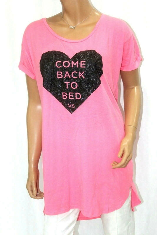 *NWT* Victoria's Secret Angel "Come Back To Bed" Short Sleeve Sleep Tee Pink M