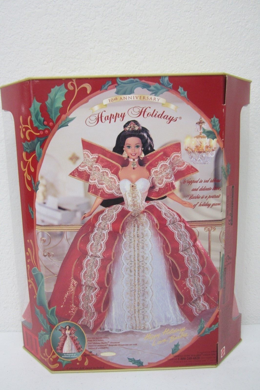 NRFB Happy Holidays Barbie Special Edition 10th Anniversary 1997 Mattel #17832