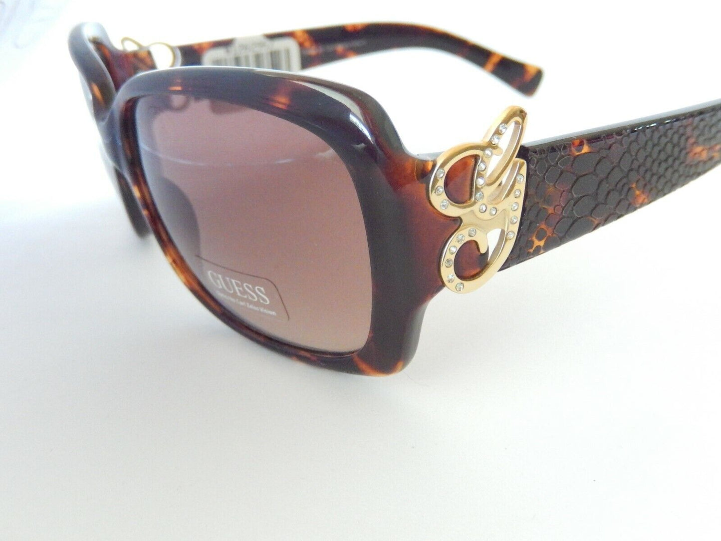 NEW $179 Authentic Guess GU 7245 TO-34 Tortoise Snake Skin Style Sunglasses