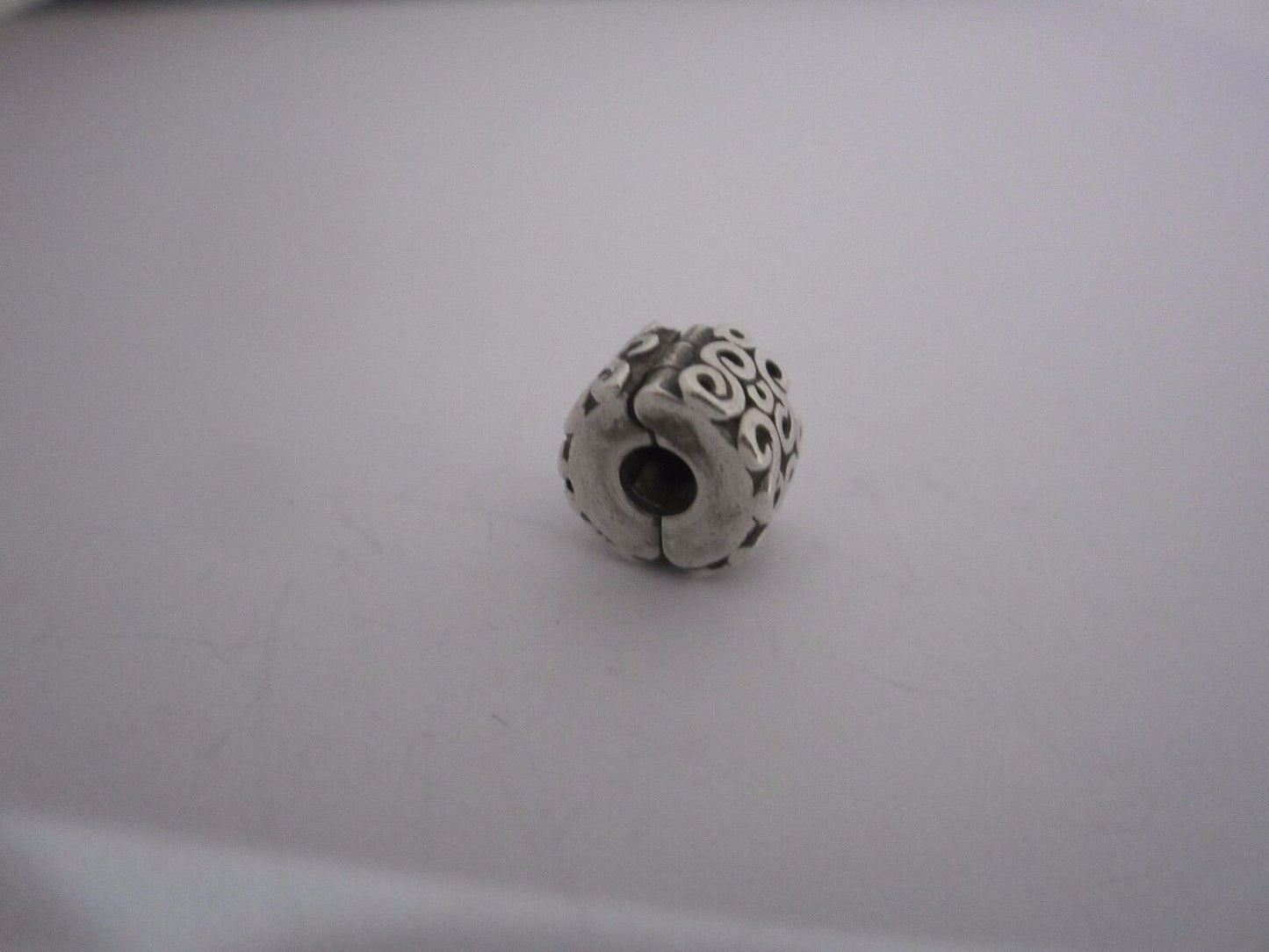 100% Genuine Pandora, SILVER SERPENTINE SWIRL SPACER CLIP, 790338 S925 ALE