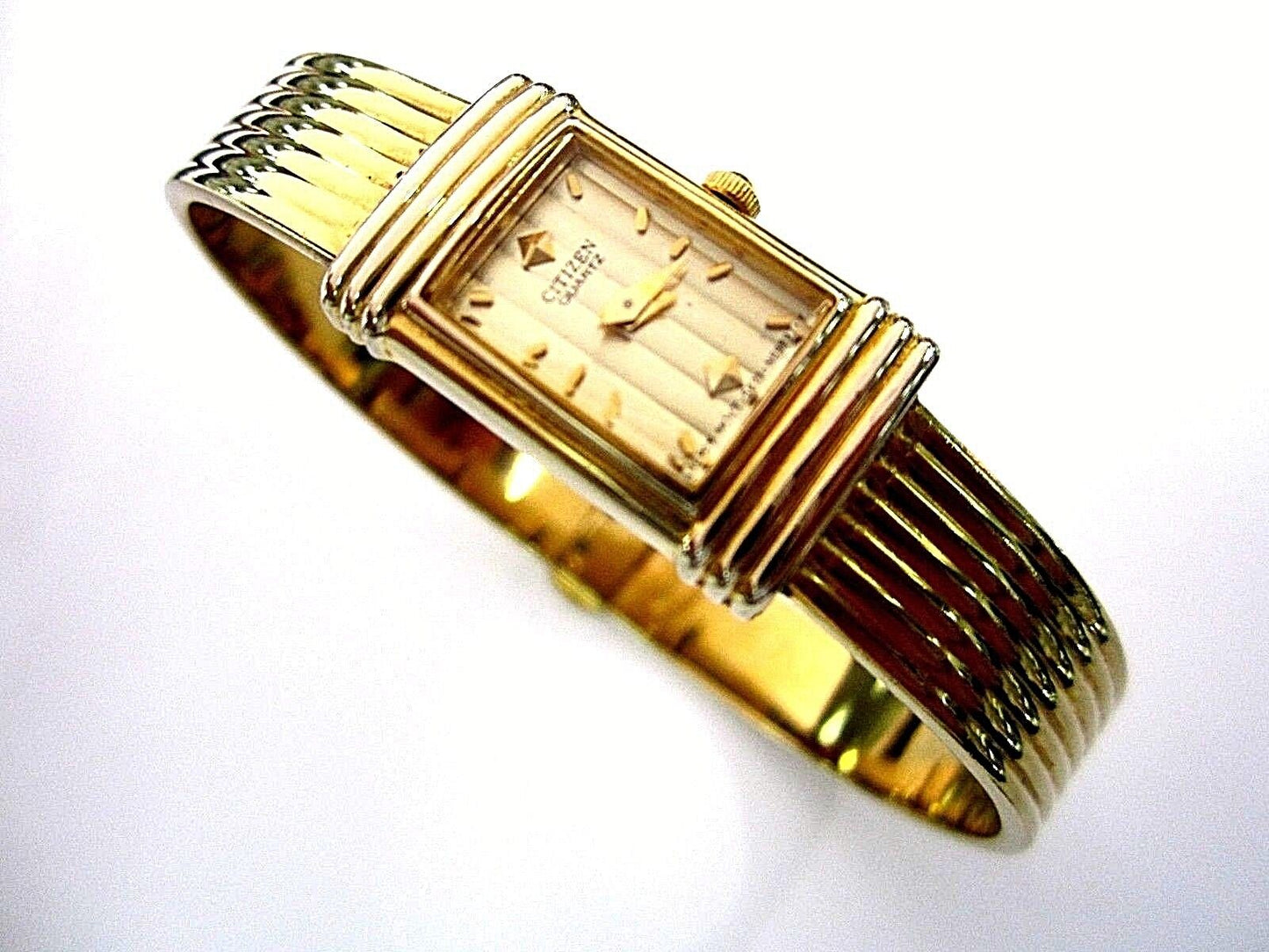 Citizen Japan Gold Tone Ladies Watch 5421-S65688  Size 6.75"