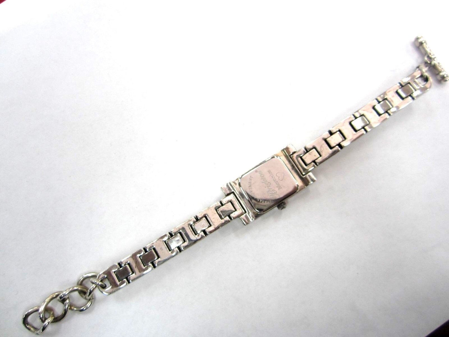 RETIRED BRIGHTON Silvertone "Mercedes" Watch Toggle Clasp NEW Battery