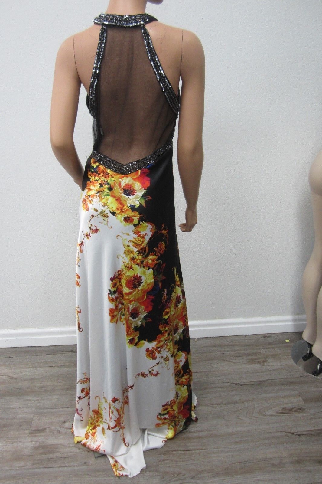 VERY NICE CINDERELLA  Stunning Formal Beaded Flower Gown Dress 14