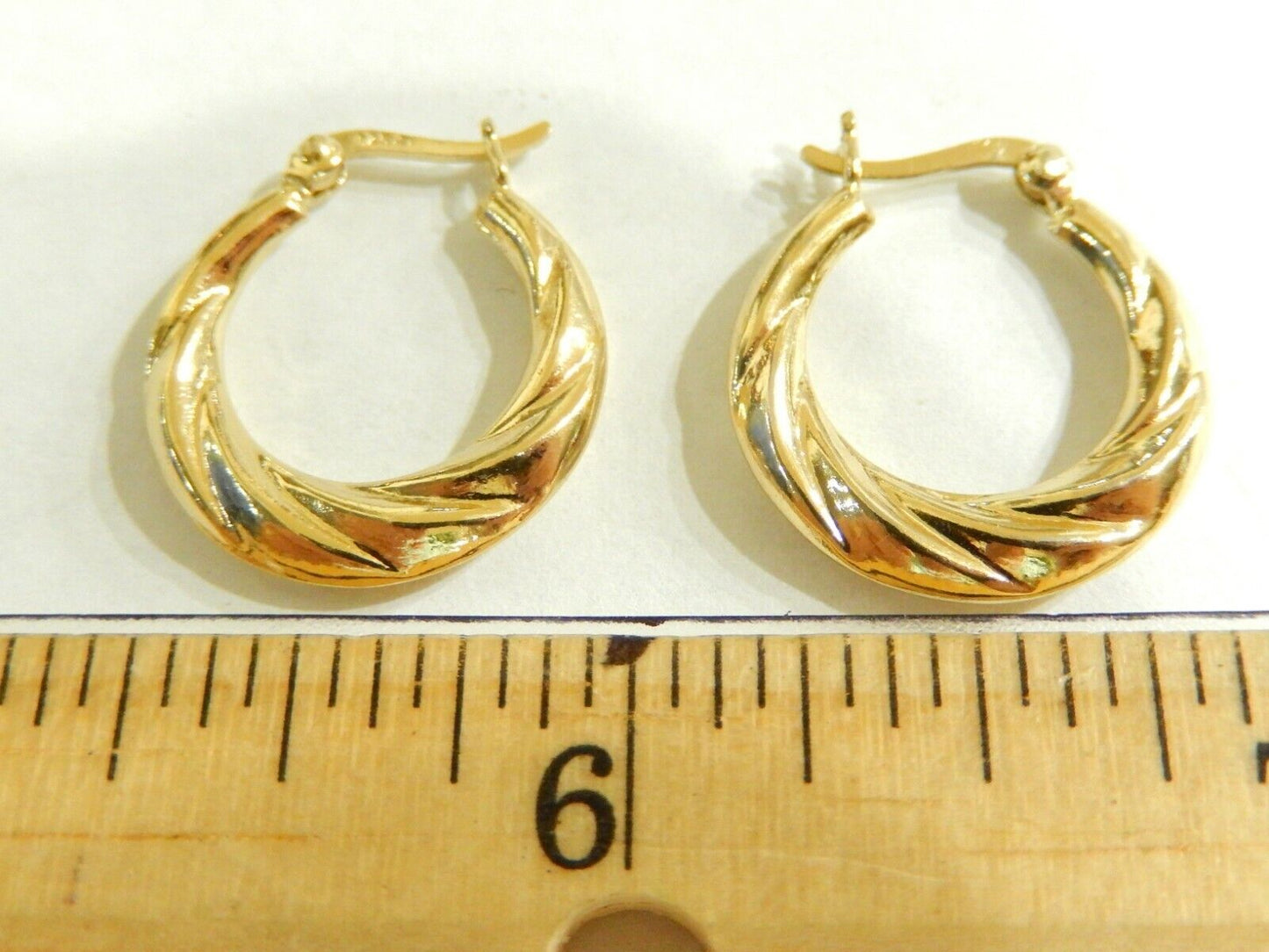 14K Vermeil On Sterling Twisted 20mm Round Hoop Earrings