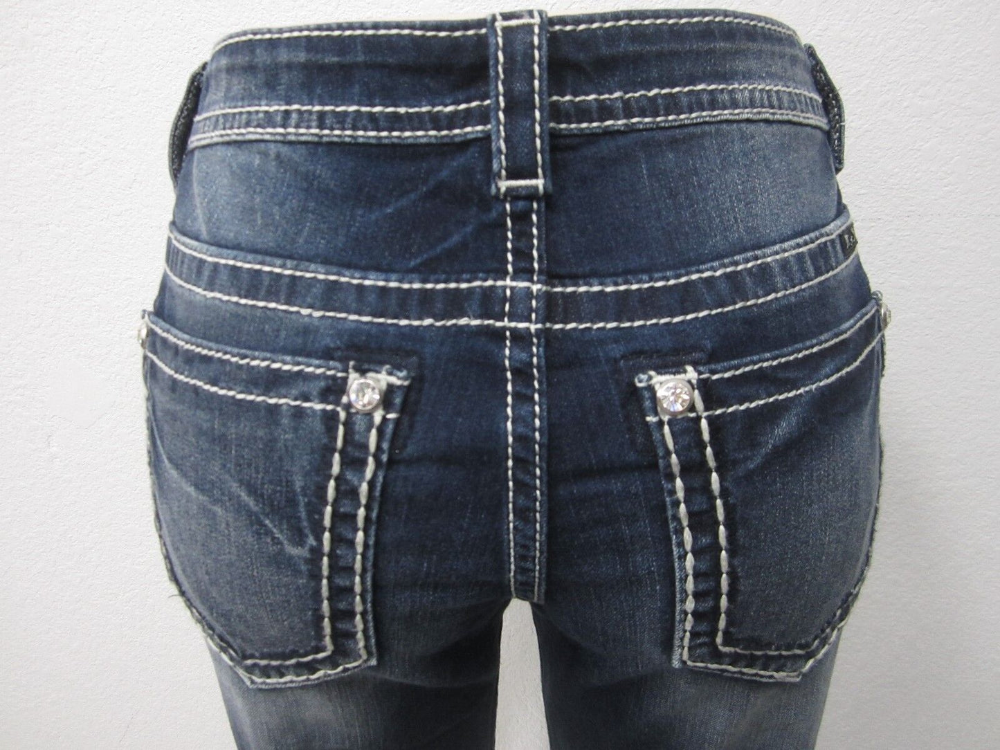 NWT MISS ME Womens JG7759A Slim Boyfriend Ankle Capri Denim Jeans 30 X 26