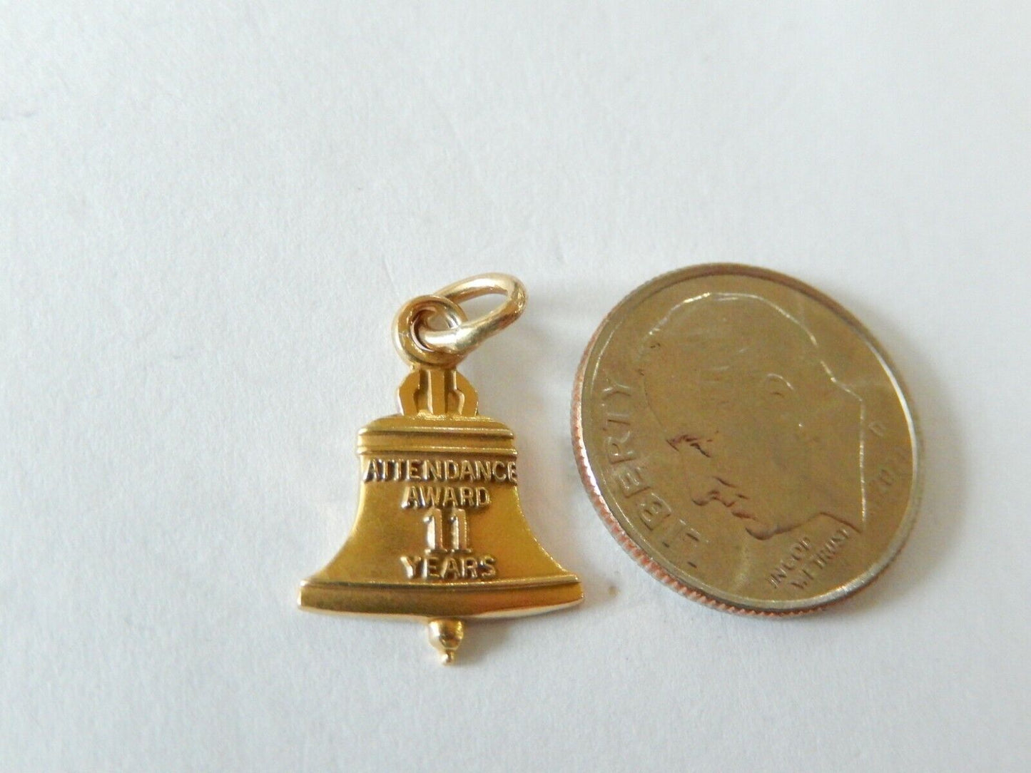 *VINTAGE* 14K Yellow Gold  Bell Telephone  Pendant  / Charm