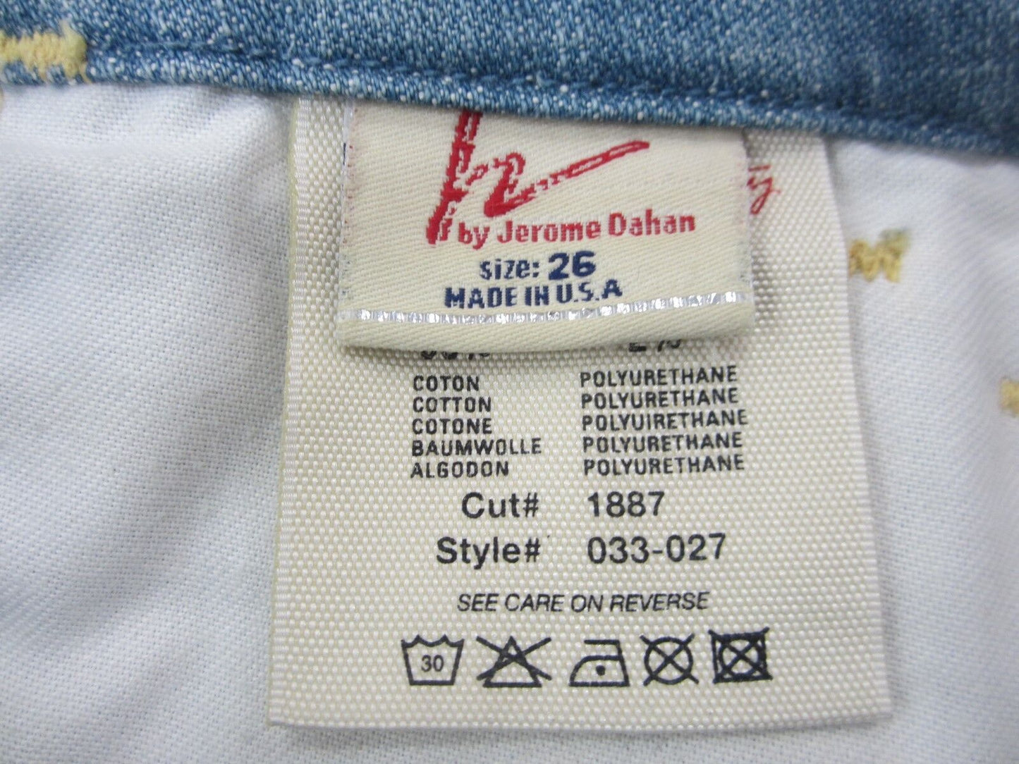 Citizens of Humanity by Jerome Dahan Distressed Cropped Capri Light Wash Sz 26