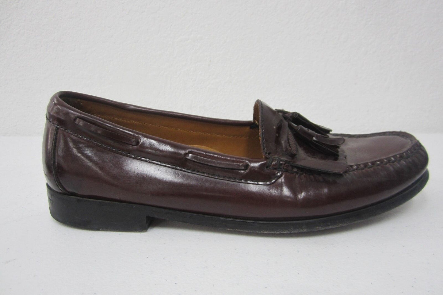 Cole Haan Leather Kiltie / Tassle Slip-On Casual Loafers Cordovan Mens Sz 11D