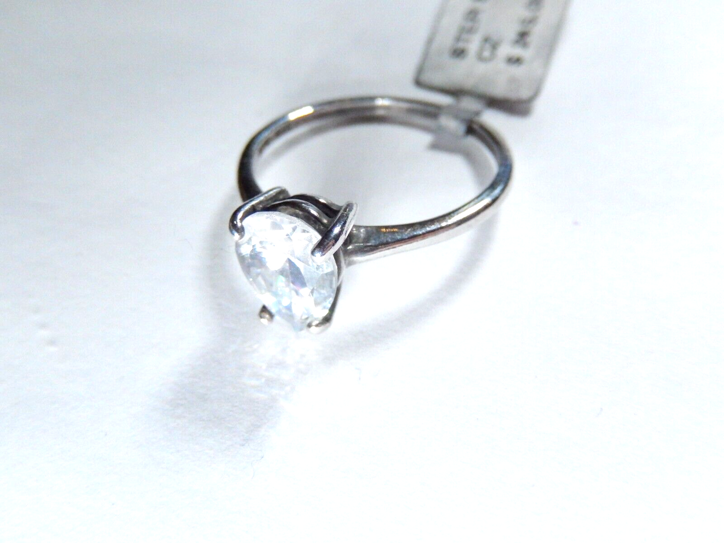 *VINTAGE*  Sterling Silver Women Solitaire Engagement  2.00 CT  CZ Wedding Ring