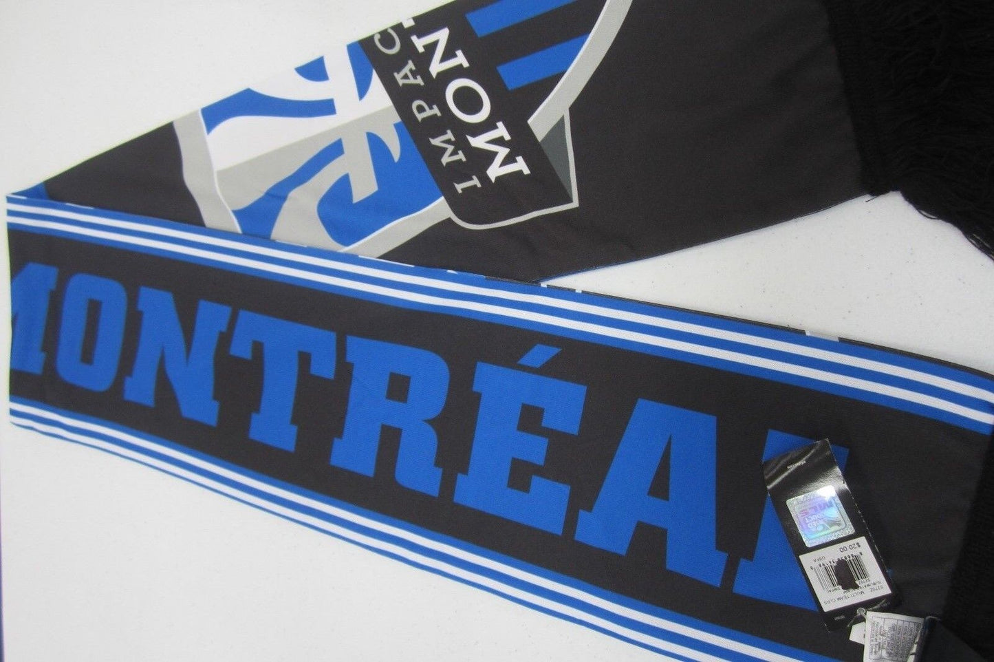 *NEW* Adidas MLS Montreal Impact Jacquard Scarf Soccer Blue Winter Sports Wear