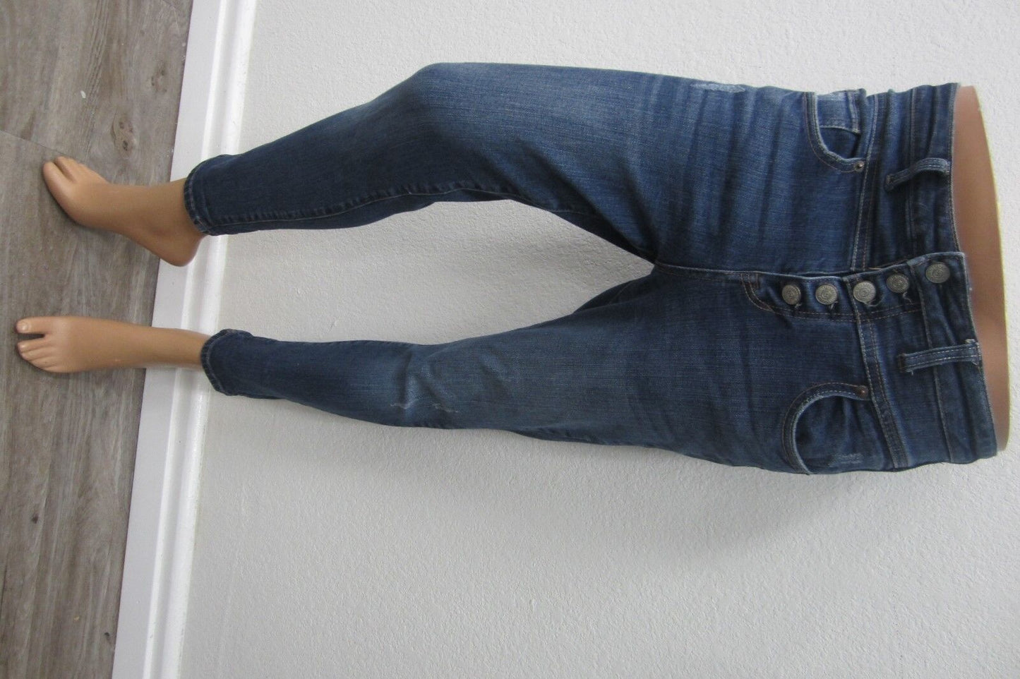 Aeropostale Bree Skinny Jeans High Rise Cropped Jegging Distressed Women's Sz 4