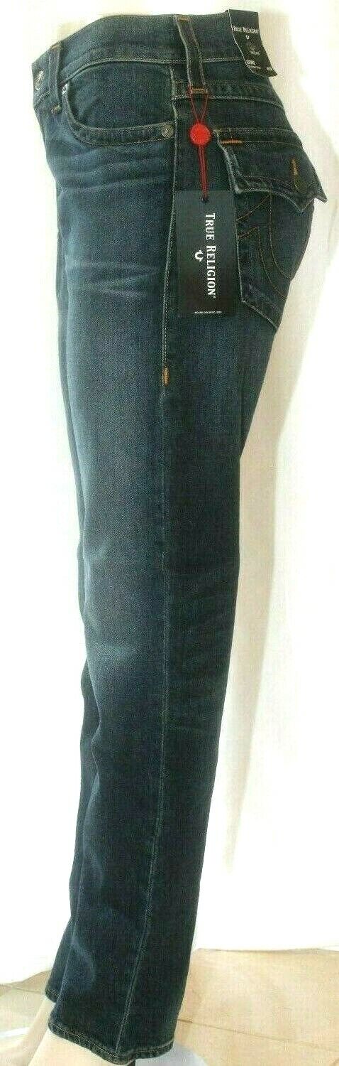 *NWT* True Religion Mens Geno Relaxed Slim Jeans W/ Back Flap Pockets W32 x L32