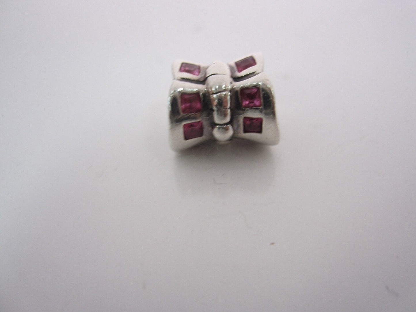 RETIRED - Authentic Chamilia Silver Butterfly Pink CZ Bead JB-2A