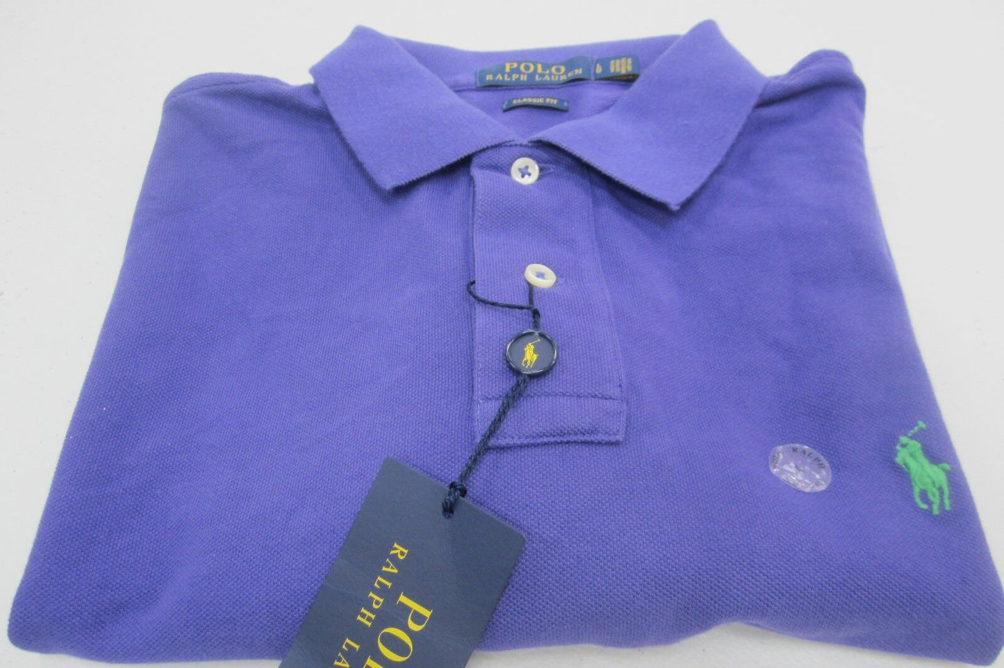 *NWT* Mens Polo Ralph Lauren Classic Fit Polo Purple Shirt Size L