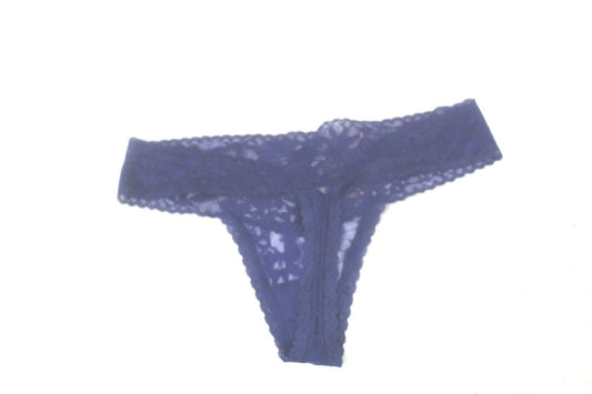 *NWT* Victoria’s Secret Blue Lace Thong String Panty Sz Med