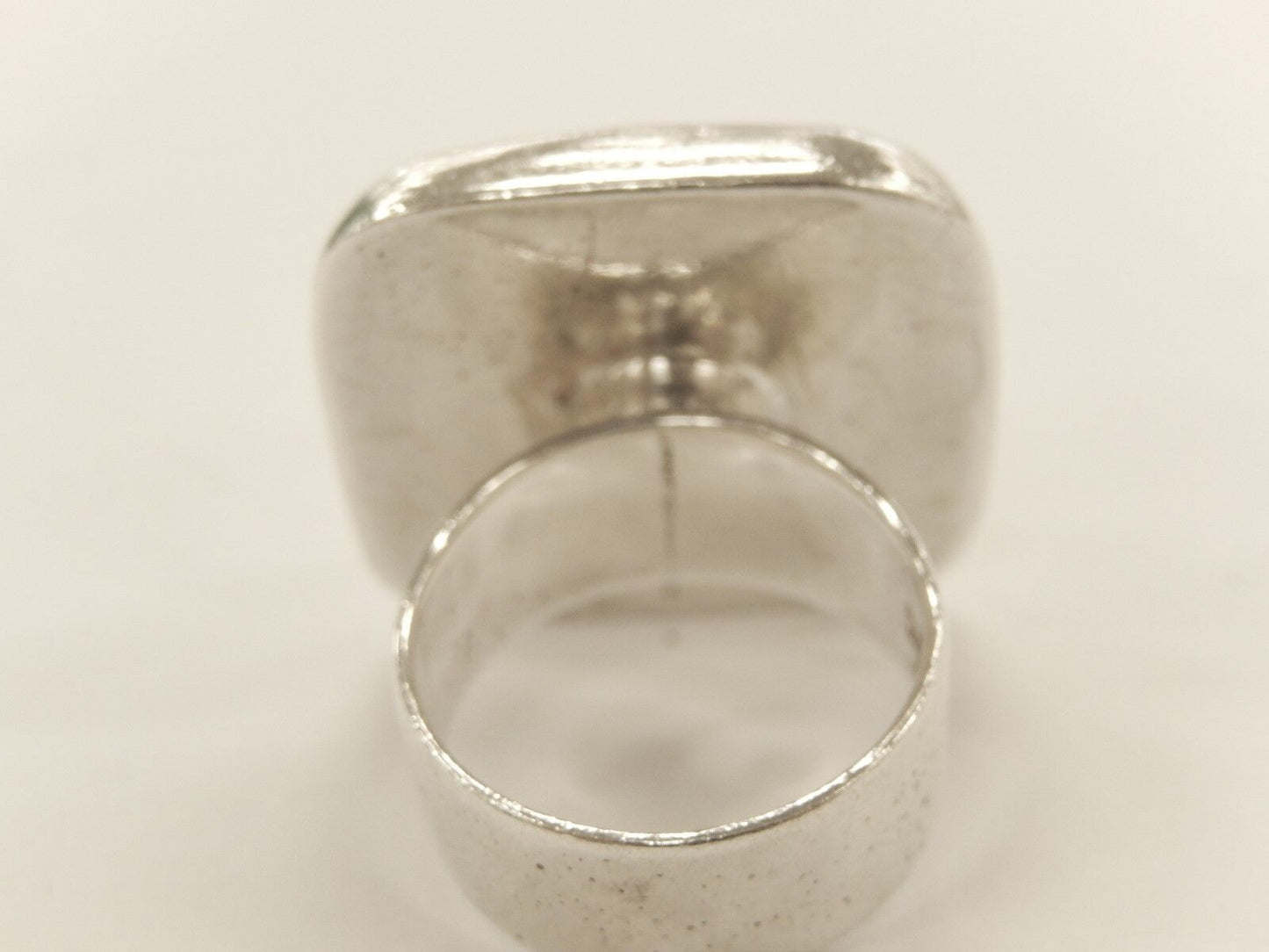 *VINTAGE*  CERRO BLANCO MEXICO  Sterling Silver .925  CITRINE SQUARE DOME Ring
