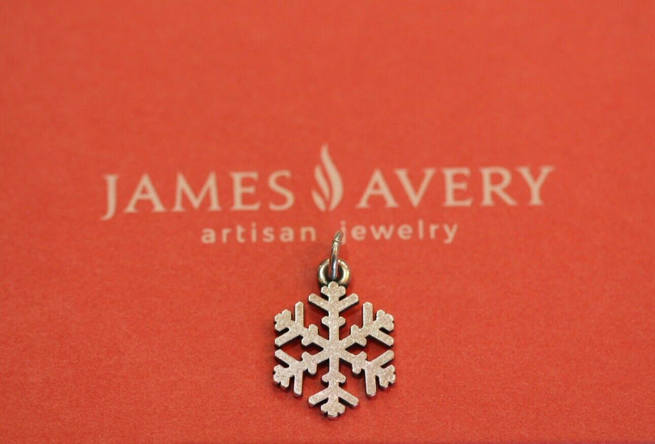 Jjames Avery Sterling Silver Snow Crystal Charm