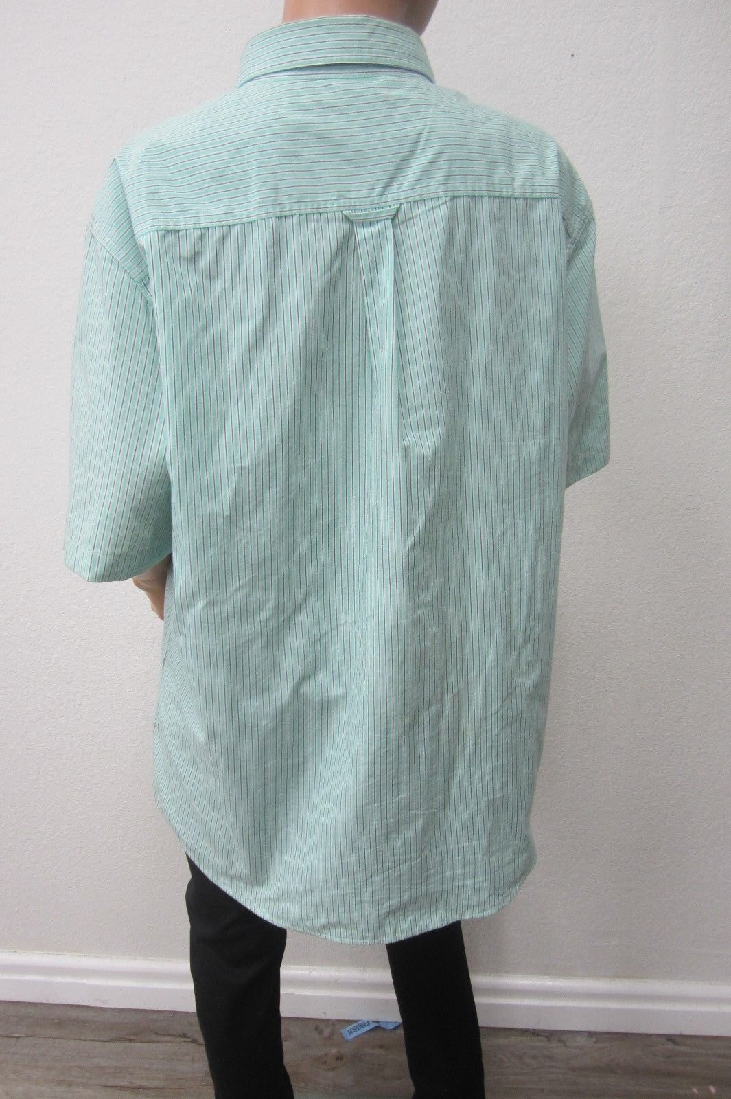 *NWT* Chaps Mens Short Sleeve Easy Care Button Down Shirt Sz XL