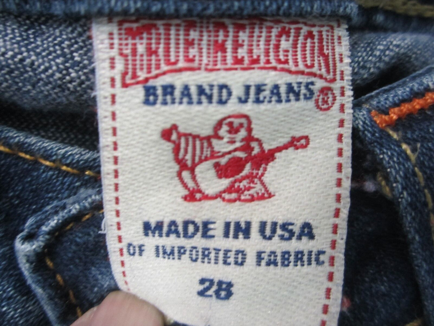 AUTHENTIC NICE Pre Owned  True Religion Ladies Joey Jeans Size 28 x 32 Inseam