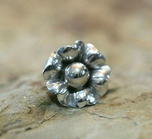 *VINTAGE*   TAXCO MEXICAN 925 STERLING SILVER  FLORAL FLOWER RING MEXICO  Sz 6.5