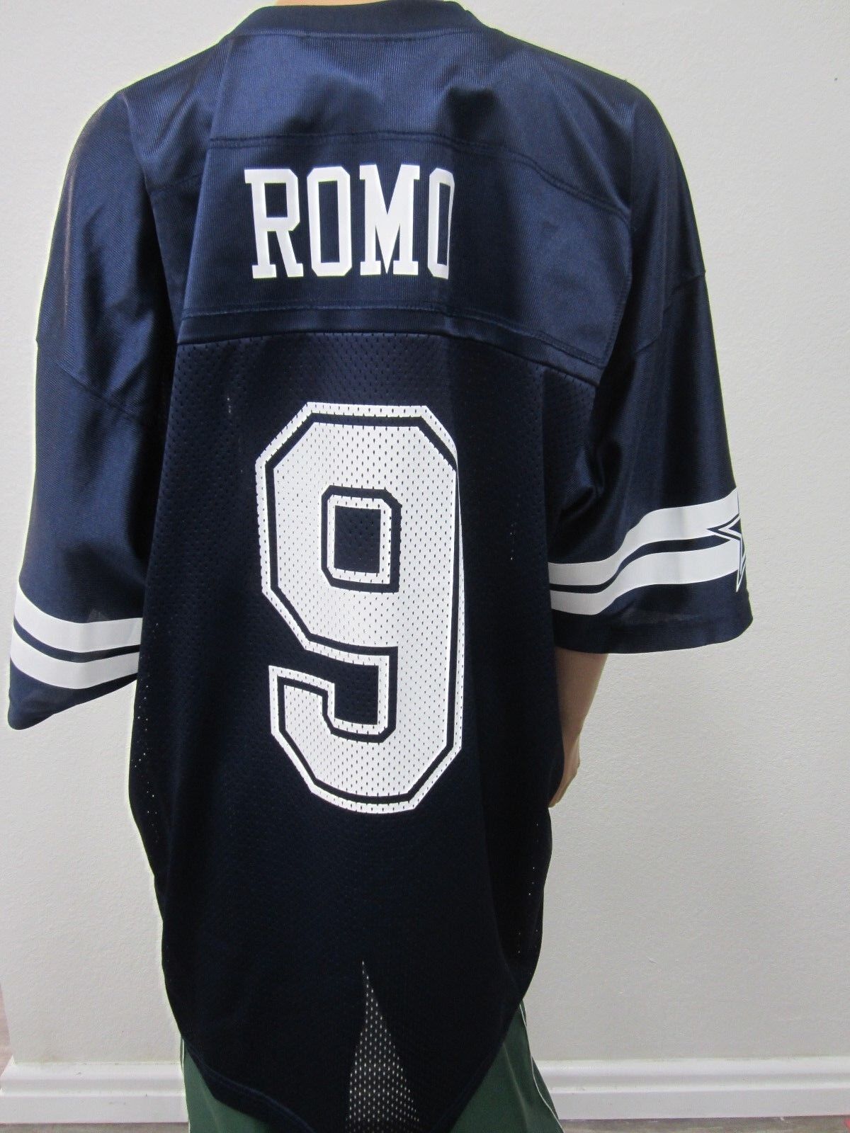 NEW NWOT DALLAS COWBOYS TONY ROMO NFL FOOTBALL JERSEY XL BLUE WHITE AUTHENTIC
