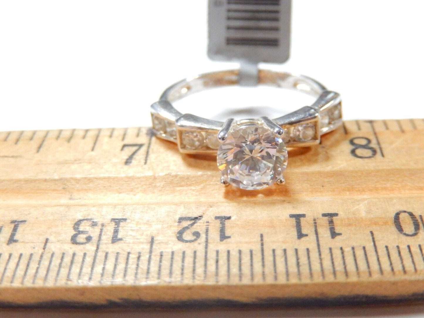 *VINTAGE*   1.50 CT Sterling Silver Womens Wedding Cubic Zirconia Ring Size 7
