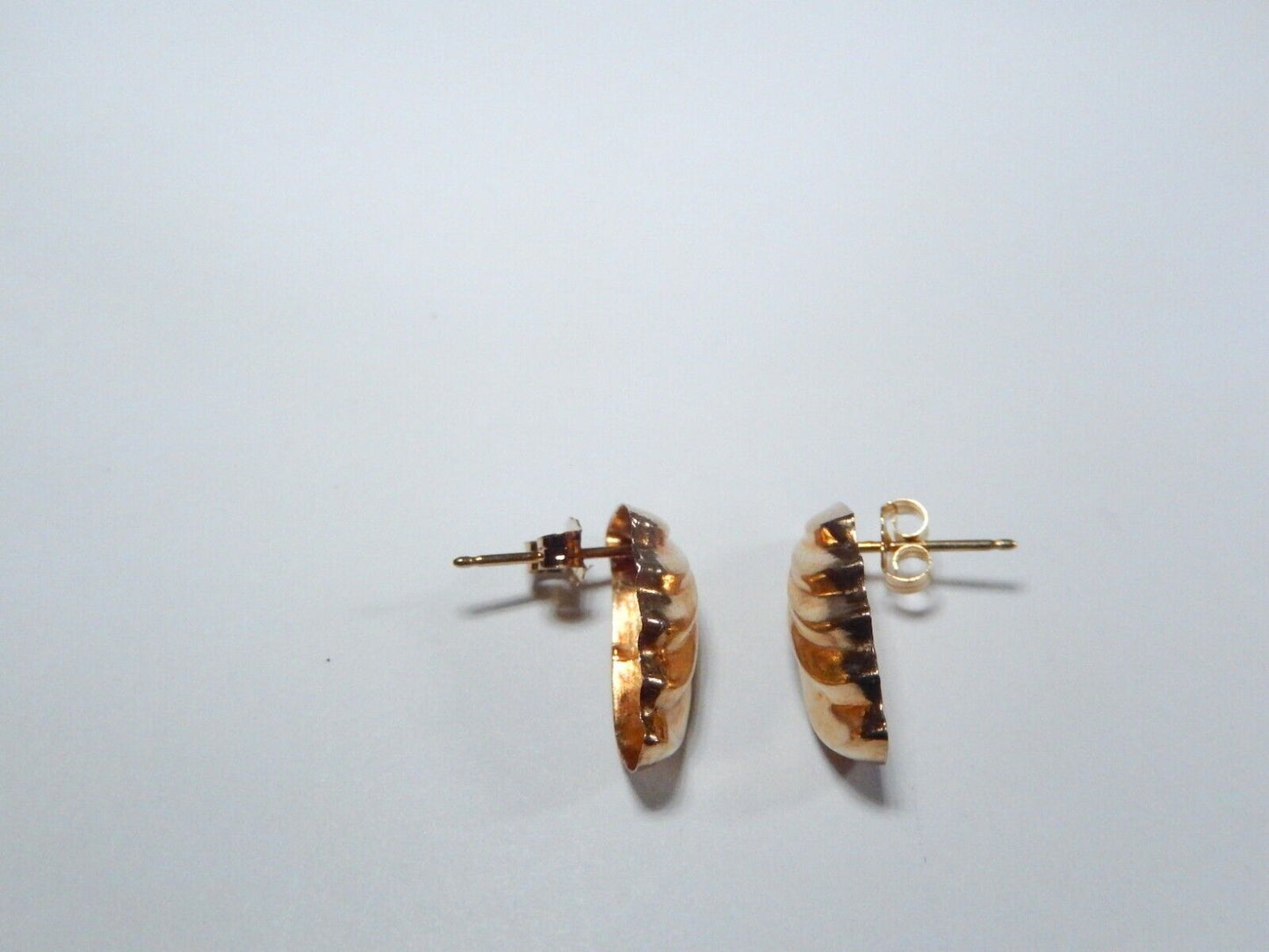 *VINTAGE* 14k Yellow Gold  3/4" Drop Post Earrings  Fine Jewelry Women Gifts Her