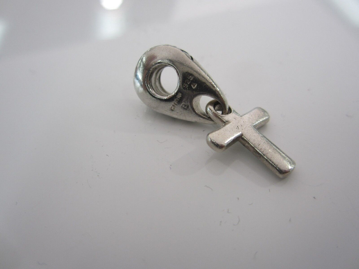 Chamilia 925 European Sterling Silver Cross Dangle Charm Bead