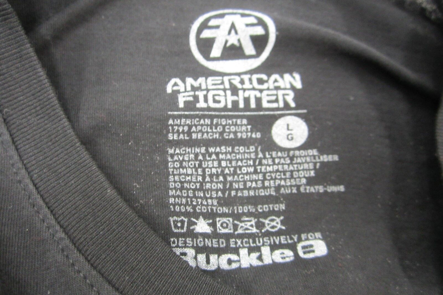 NEW AMERICAN FIGHTER Unisex T-Shit Premimum Training Division Size Large