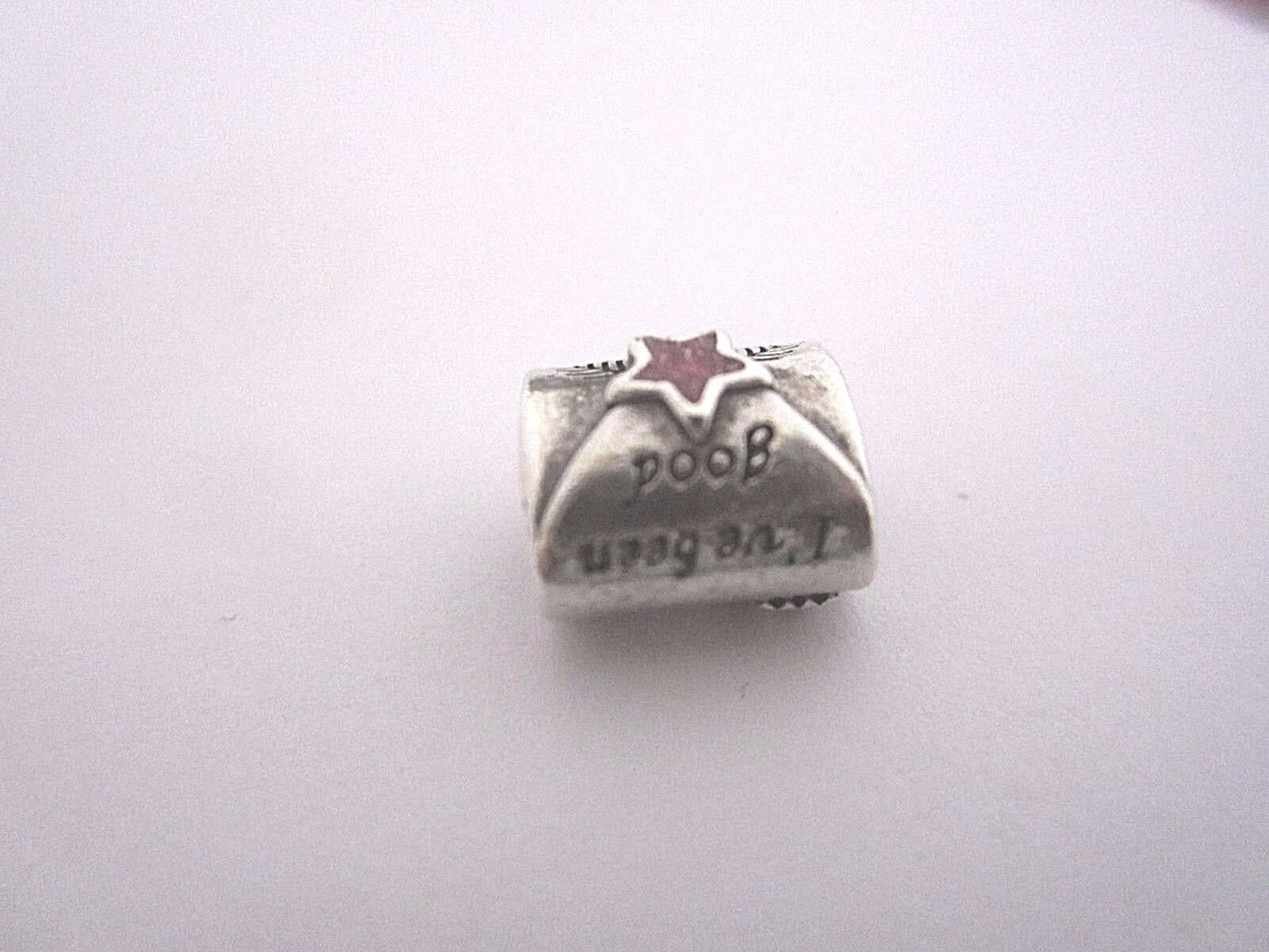 Pandora Silver Red Enamel Star Letter To Santa North Pole I've Been Good Charm