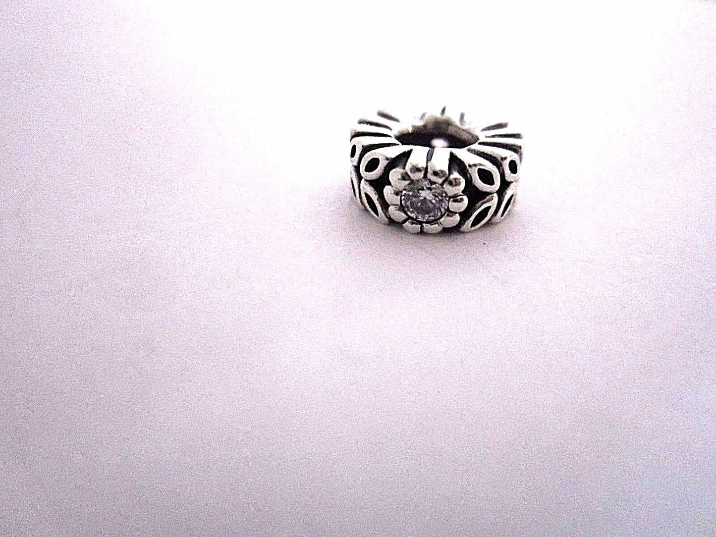 AUTHENTIC PANDORA CHARM TWICE AS NICE CLEAR SPACER 791224CZ