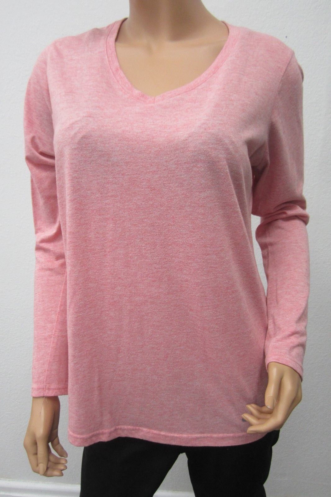 *NICE* Nike Dri-Fit Women's Pink Athletic Long Sleeve  Running Yoga Workout Sz L