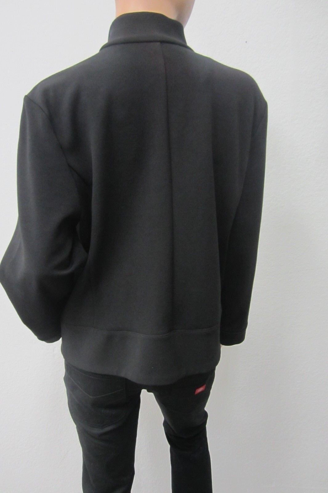 Christina Hope Women's Black  Americana Girl  Polyester Front Zip Jacket Sz Med