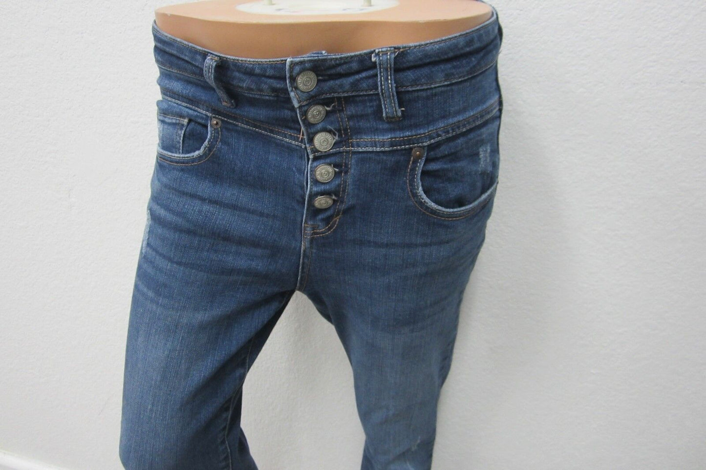 Aeropostale Bree Skinny Jeans High Rise Cropped Jegging Distressed Women's Sz 4