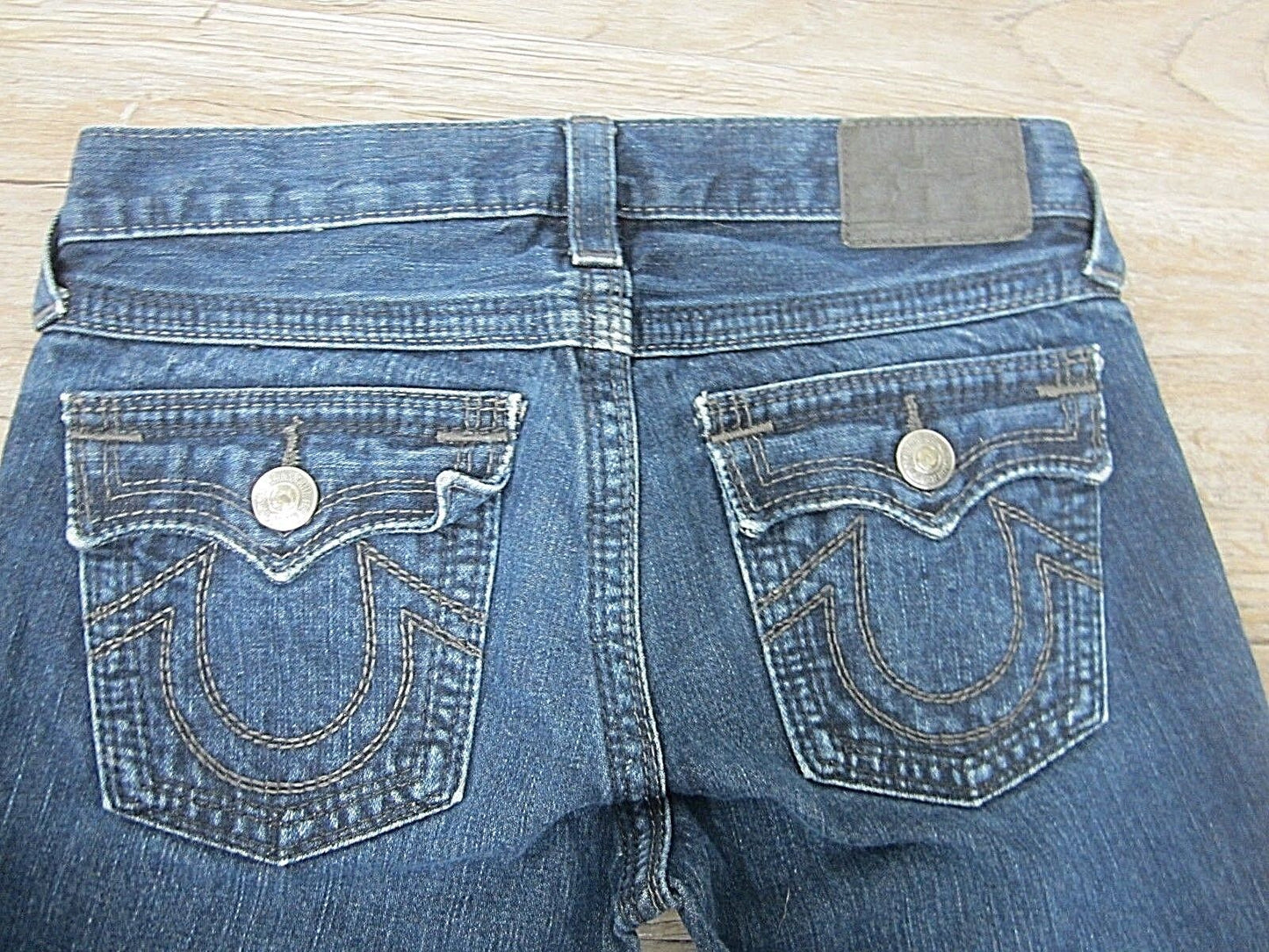AUTHENTIC True Religion Preowned Girls Blue Straight Leg Denim Jeans 14 X 30