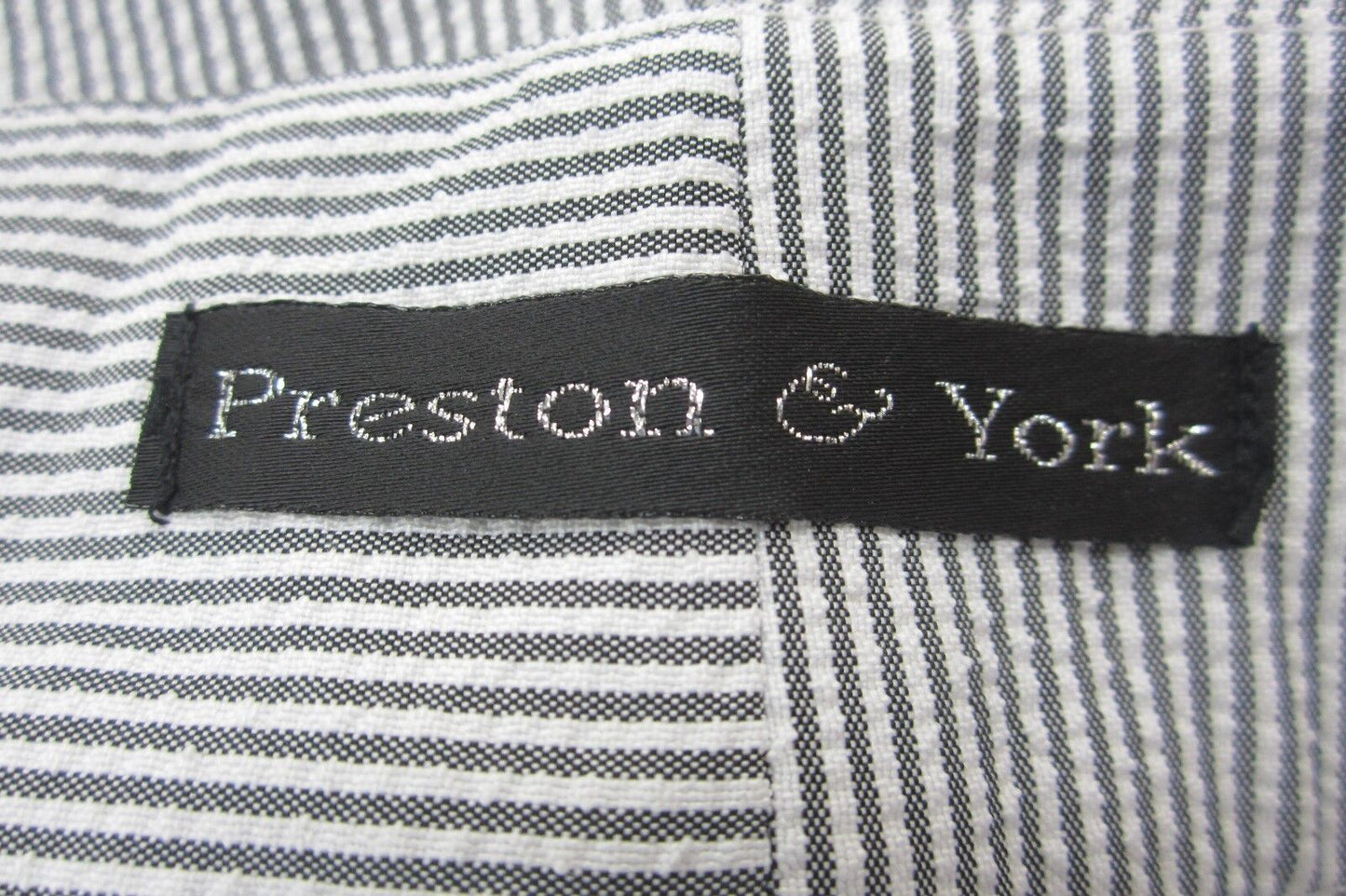 *NWT*  Preston & York Womens Dress or Casual Pants Ivory Striped Size 14 x 31.5"