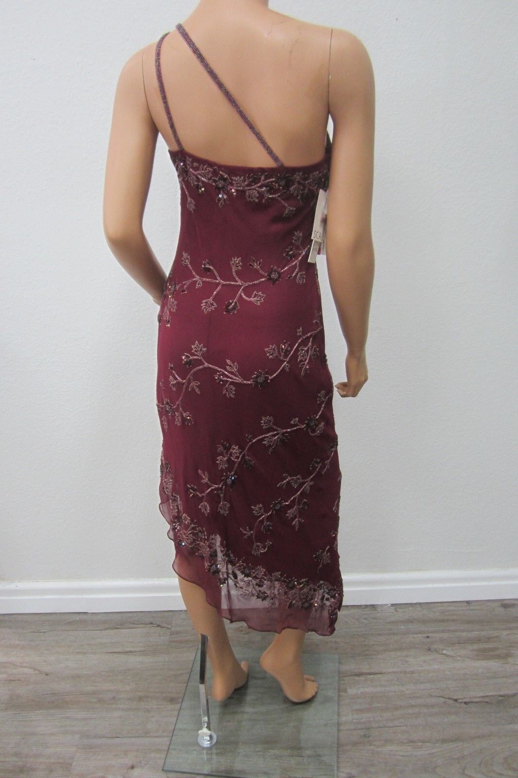 NWT~Scala Beaded and Sequined Long Dress / Size 7/8 Medium