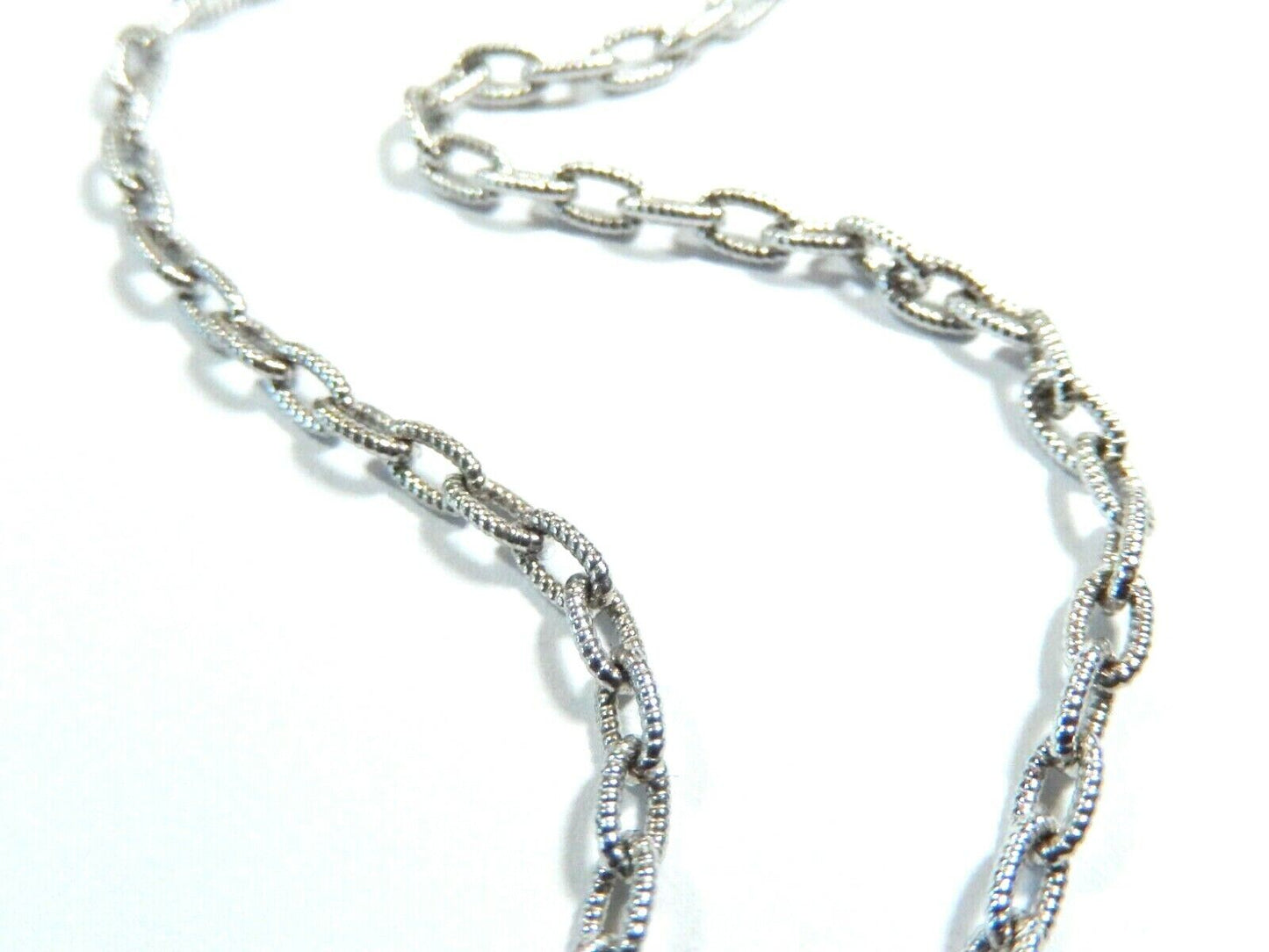 Judith Ripka JRTWO 18k / Sterling Silver Diamond Circle Pendant Necklace 17”