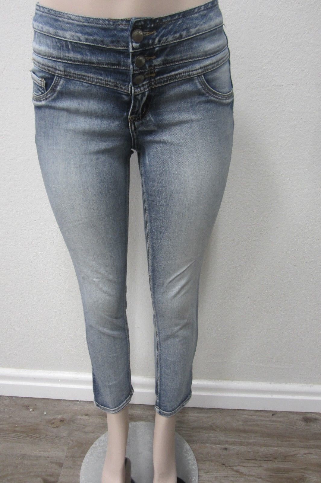 NWT RUE 21 WOMEN JEANS FREEDOM FLEX STRETCH SKINNY HIGH WAISTED SIZE 5/6 x 27