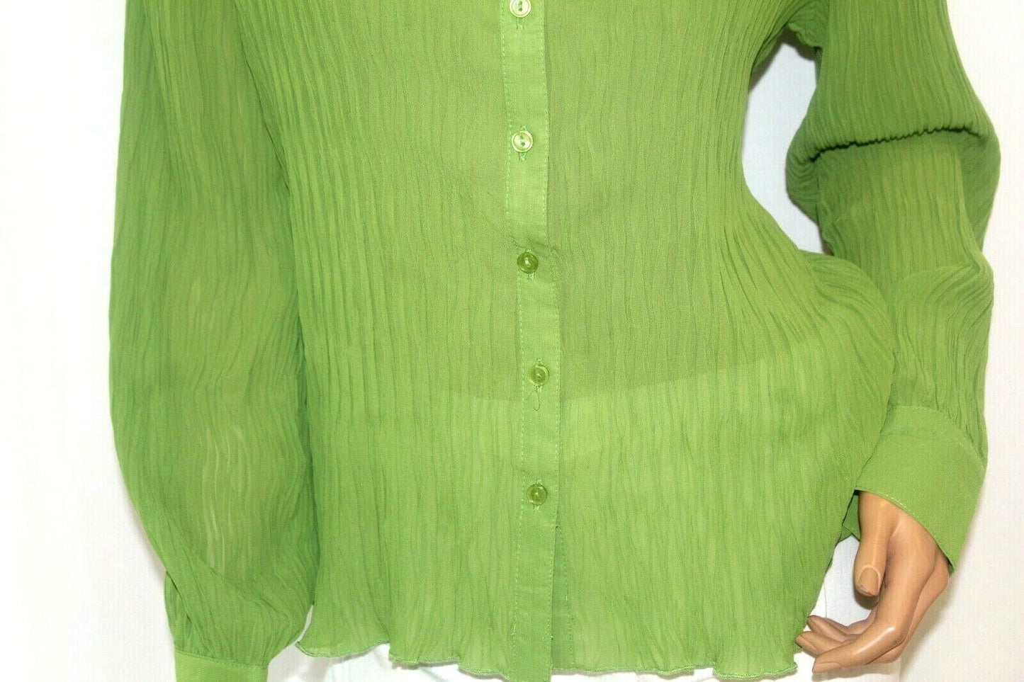 *NEW* Cato Button Down Long Sleeve Career/Dress Green Top Women’s Size L