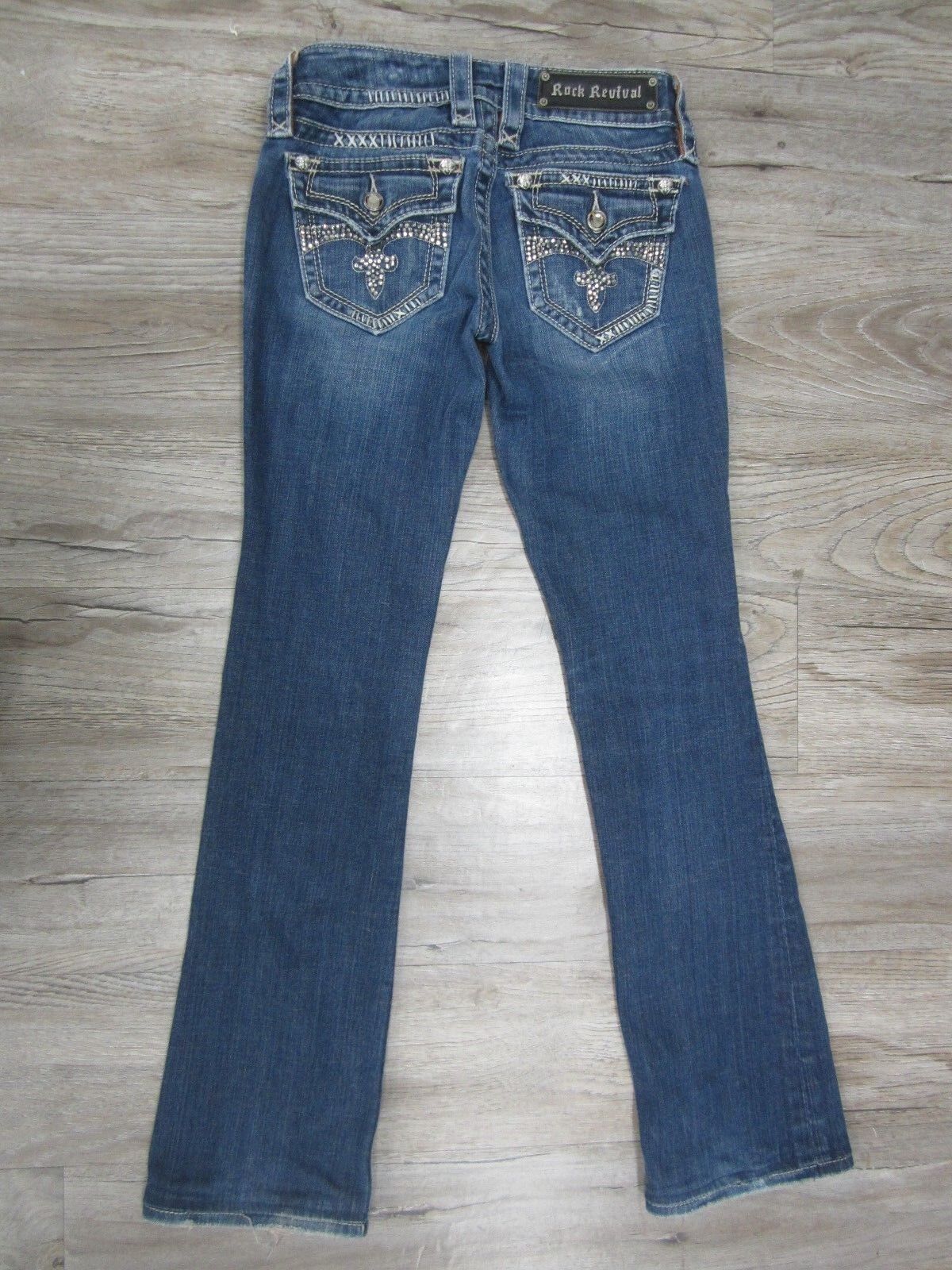 NICE Pre Owned Rock Revival Celine Boot Cut Women's Jeans Size 25 X 29