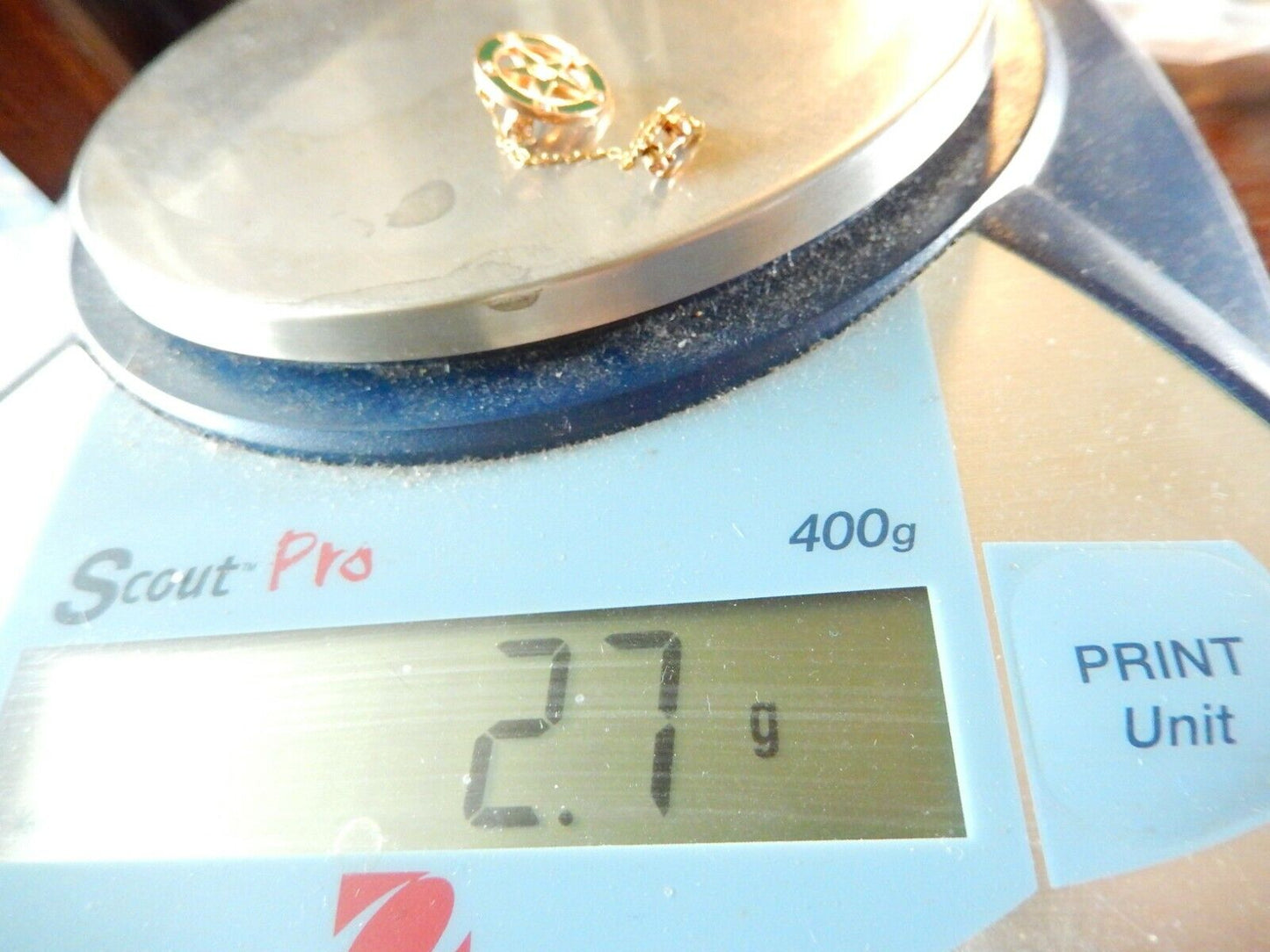 10K Yellow Gold & Pearl & Enamel  BAYLOR UNIVERSITY  DOCTOR/DENTIST/NURSE Pin
