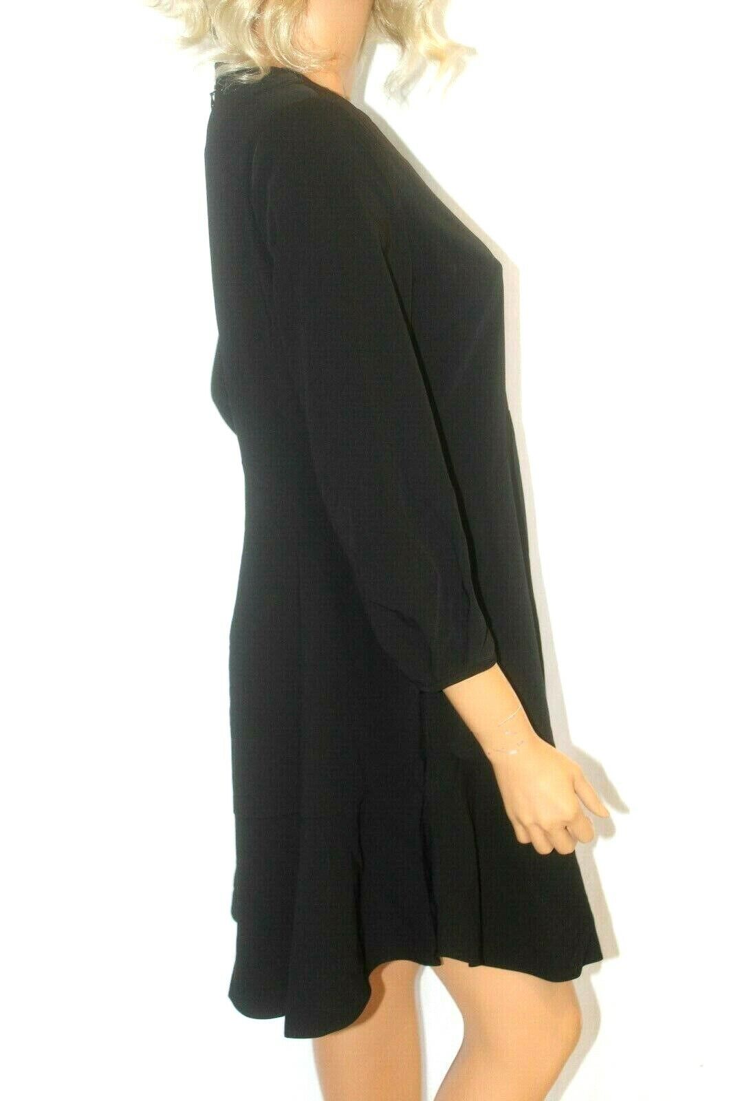 *NWT* Ann Taylor LOFT  Polyester/ Spandex Black Flare Dress Size 6 Petite