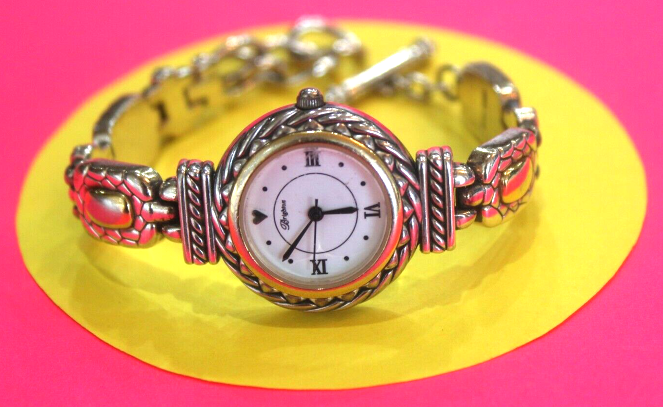 RETIRED BRIGHTON Ladies NANTUCKET Gold & Silvertone Watch New Battery