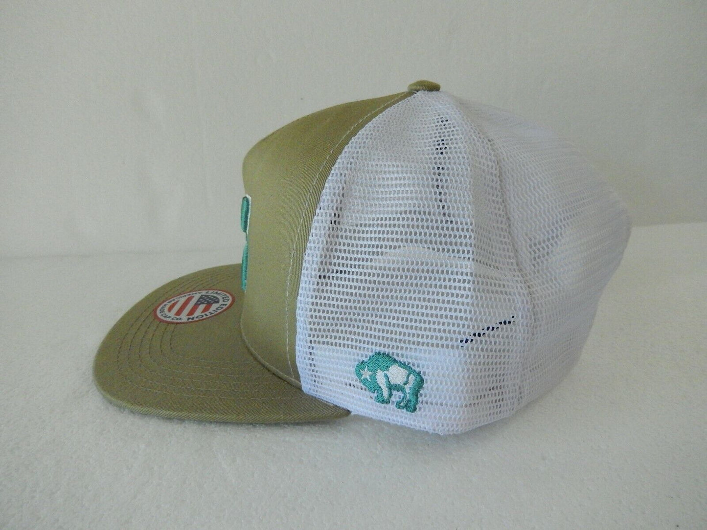 HOOey  New 2018 Mesh  Hat Army Green Cloth / White Mesh Snapback